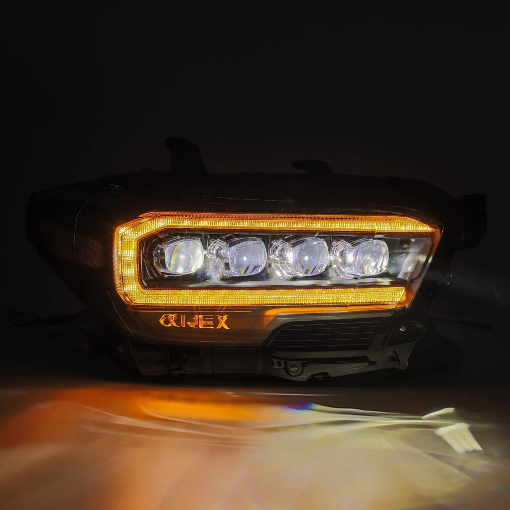 2016+TACOMA ALPHAREX NOVA-SERIES LED PROJECTOR HEADLIGHTS BLACK