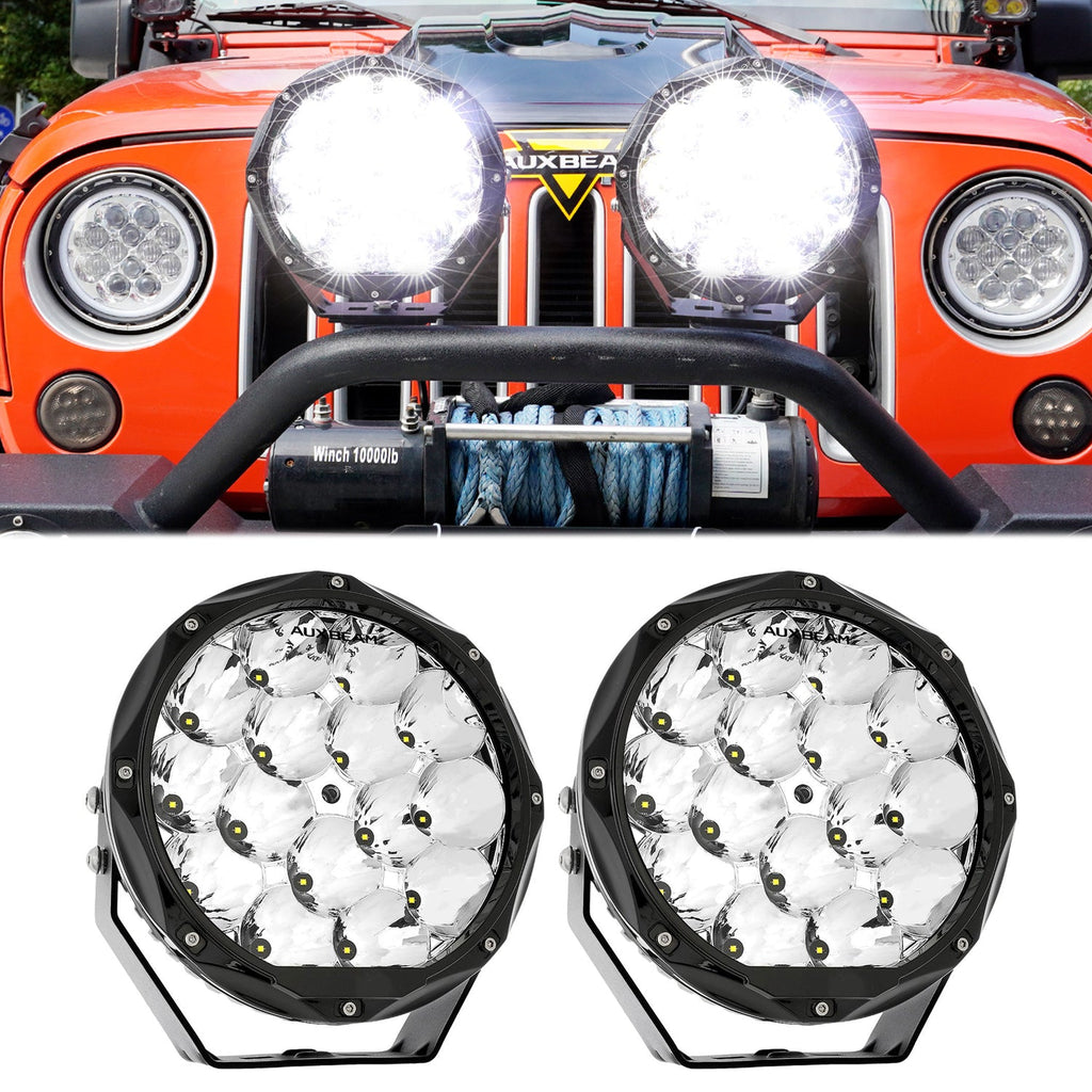 (2PCS/SET) 8.5 INCH 150W ROUND OFF ROAD LIGHTS SPOT BEAM LED DRIVING LIGHTS