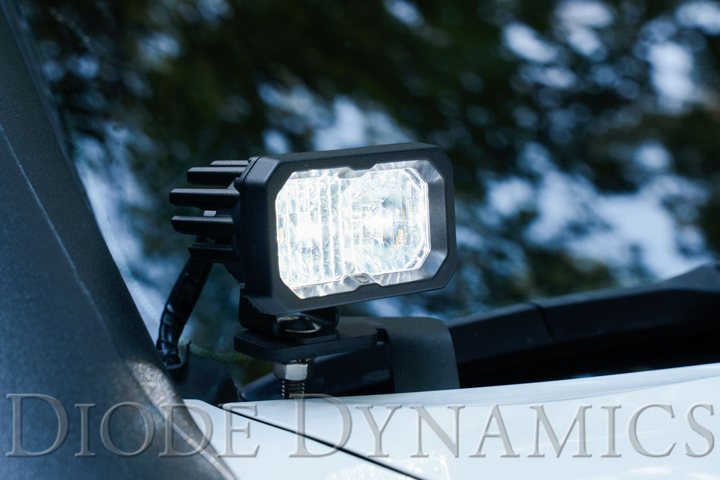 STAGE SERIES C2 LED DITCH LIGHT KIT FOR 2016-2020 TOYOTA TACOMA PRO WHITE COMBO DIODE DYNAMICS