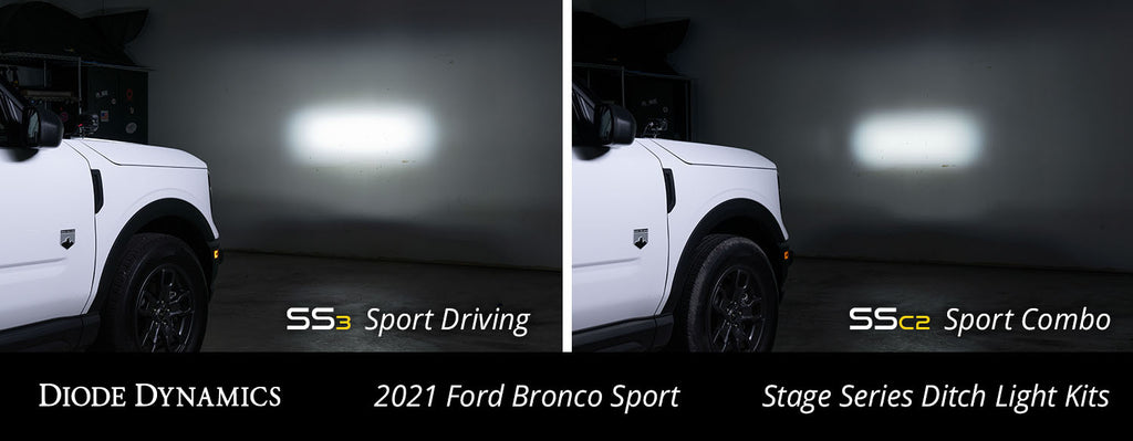 Diode Dynamics DITCH LIGHT BRACKETS- 2021+  BRONCO SPORT
