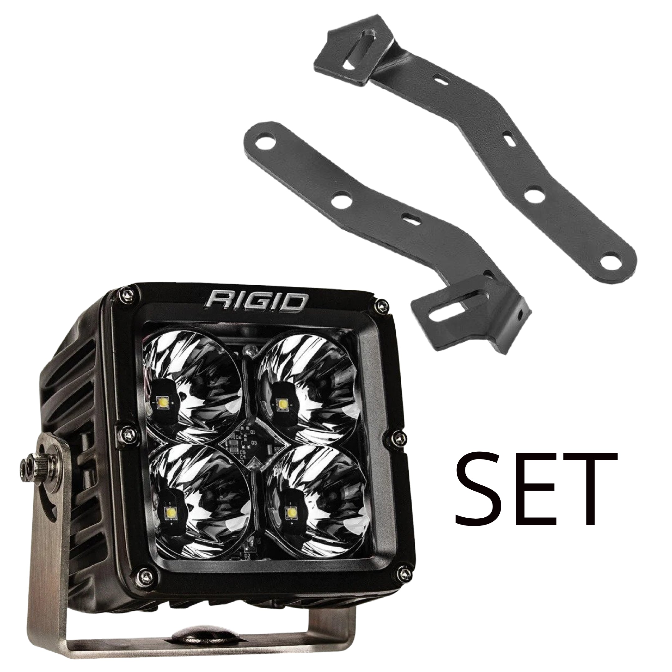 2016+ TACOMA SET-RIGID INDUSTRIES RADIANCE POD XL WHITE BACKLIGHT - PAIR + BRACKET