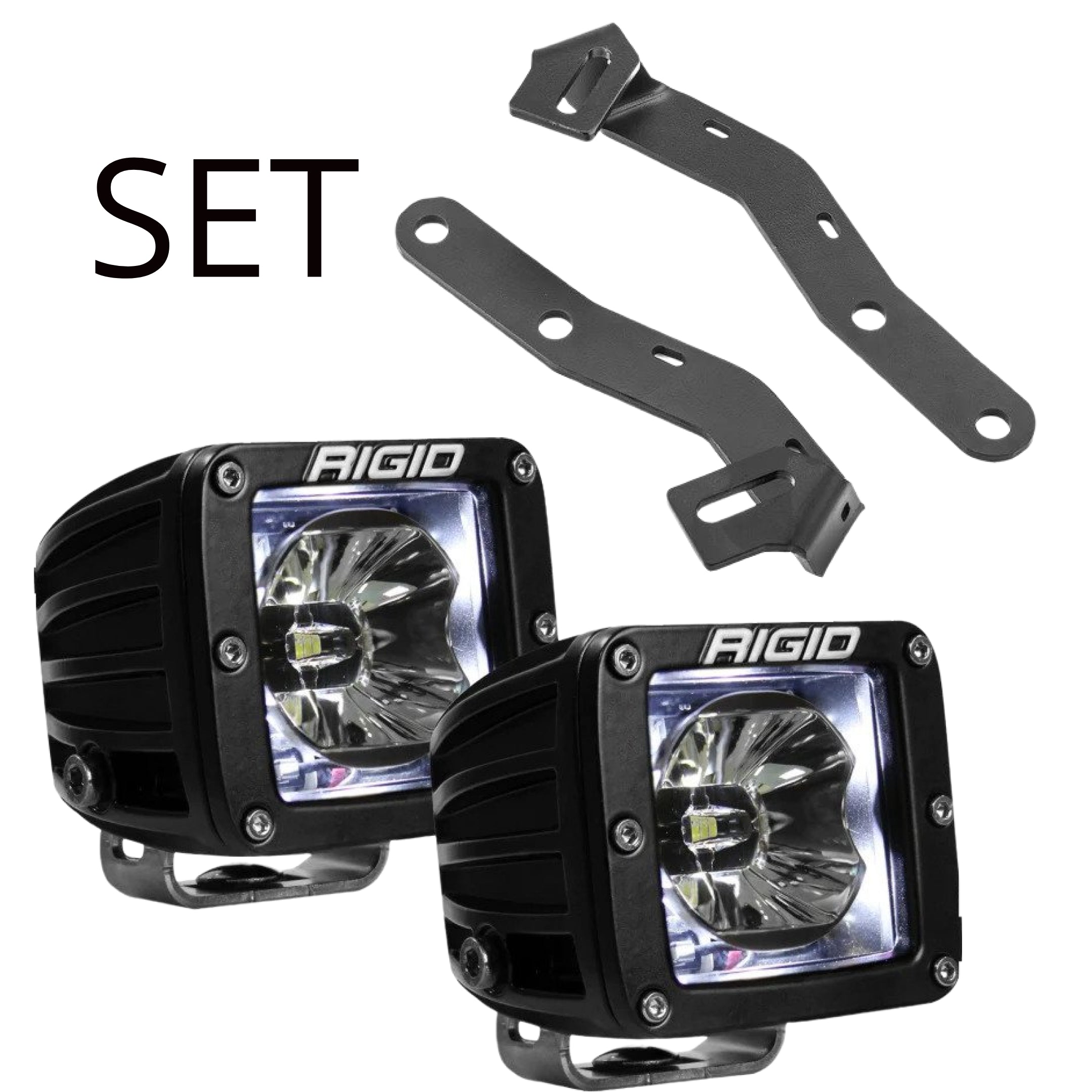 2016+ TACOMA SET-RIGID INDUSTRIES RADIANCE POD WHITE BACKLIGHT - PAIR+ BRACKET
