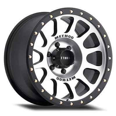 Method Race Wheels 305 NV, 17x8.5 with 8 on 6.5 Bolt Pattern - Machined / Matte Black