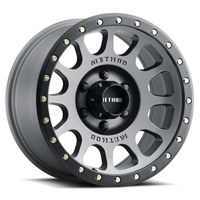 Method Race Wheels 305 NV, 17x8.5 with 8 on 6.5 Bolt Pattern - Titanium / Black
