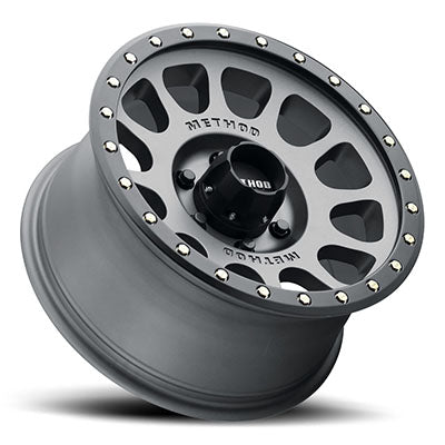 Method Race Wheels 305 NV, 17x8.5 with 8 on 6.5 Bolt Pattern - Titanium / Black