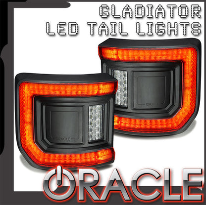 ORACLE LIGHTING FLUSH MOUNT LED TAIL LIGHTS FOR JEEP GLADIATOR JT