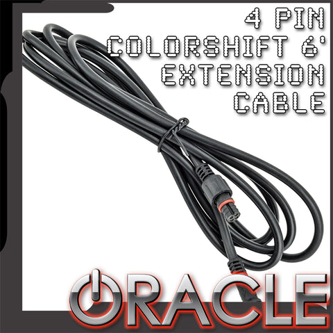 ORACLE 4 PIN 6’ COLORSHIFT ROCK LIGHT EXTENSION CABLE