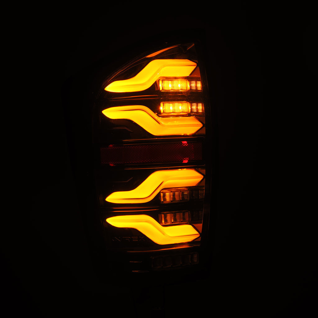 ALPHAREX 16-22 TOYOTA TACOMA LUXX-SERIES LED TAIL LIGHTS ALPHA-BLACK