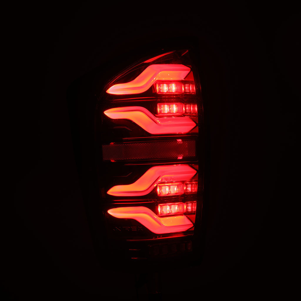 ALPHAREX 16-22 TOYOTA TACOMA LUXX-SERIES LED TAIL LIGHTS ALPHA-BLACK