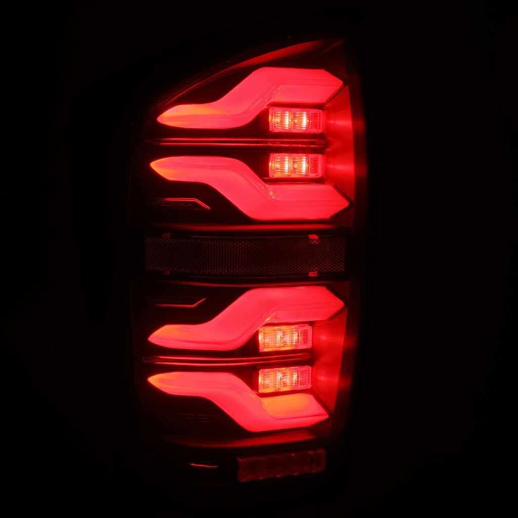 ALPHAREX 16-22 TOYOTA TACOMA LUXX-SERIES LED TAIL LIGHTS BLACK
