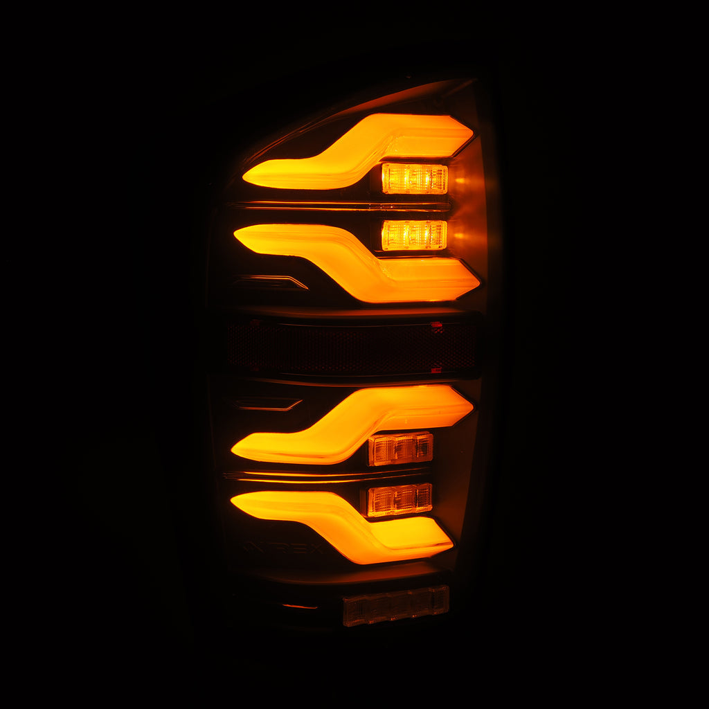 ALPHAREX 16-22 TOYOTA TACOMA LUXX-SERIES LED TAIL LIGHTS BLACK