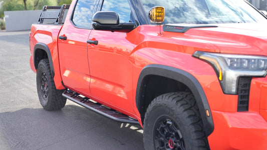2022-’23 Toyota Tundra No Kickout Rock Sliders/Welding Process:  MIG
