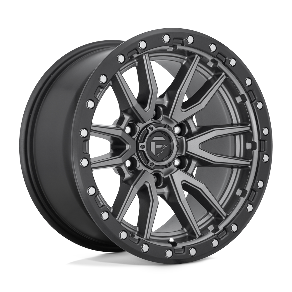 FUEL REBEL 6 MATTE GUN METAL BLACK BEAD RING