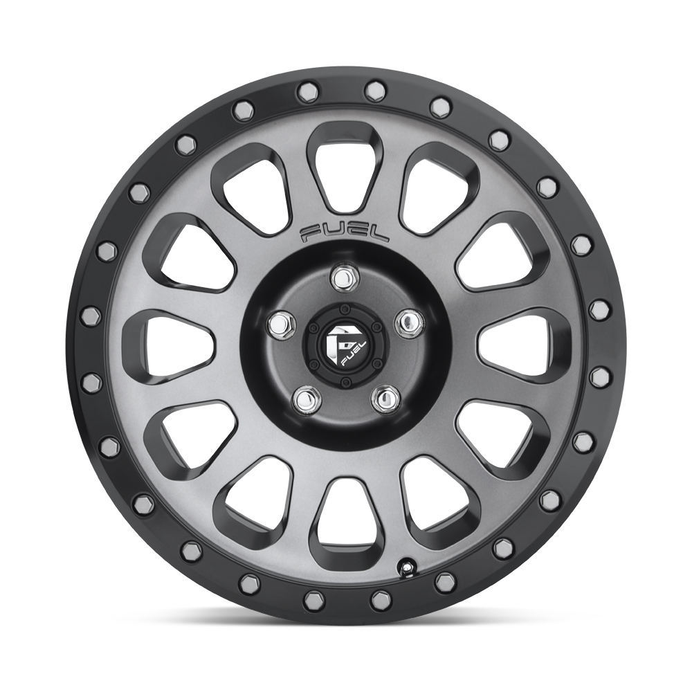FUEL VECTOR MATTE GUN METAL BLACK BEAD RING