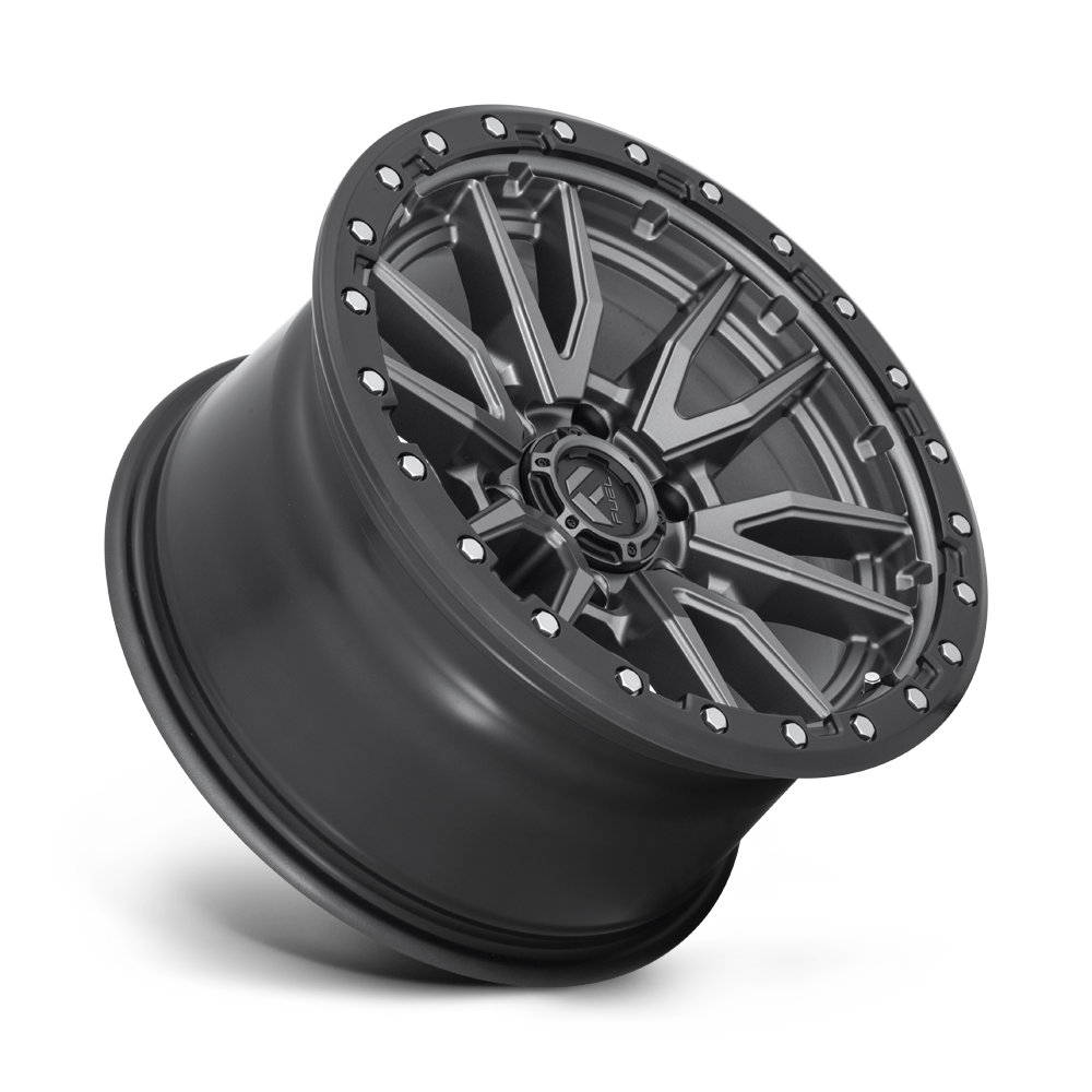 FUEL REBEL 6 MATTE GUN METAL BLACK BEAD RING