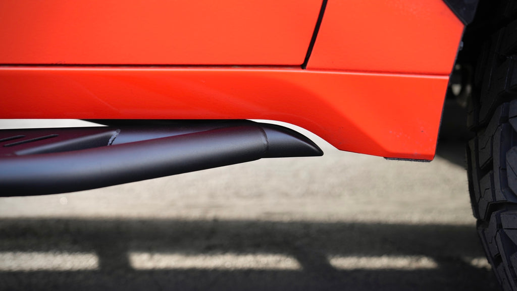 2022-’23 Toyota Tundra No Kickout Rock Sliders/Welding Process:  MIG