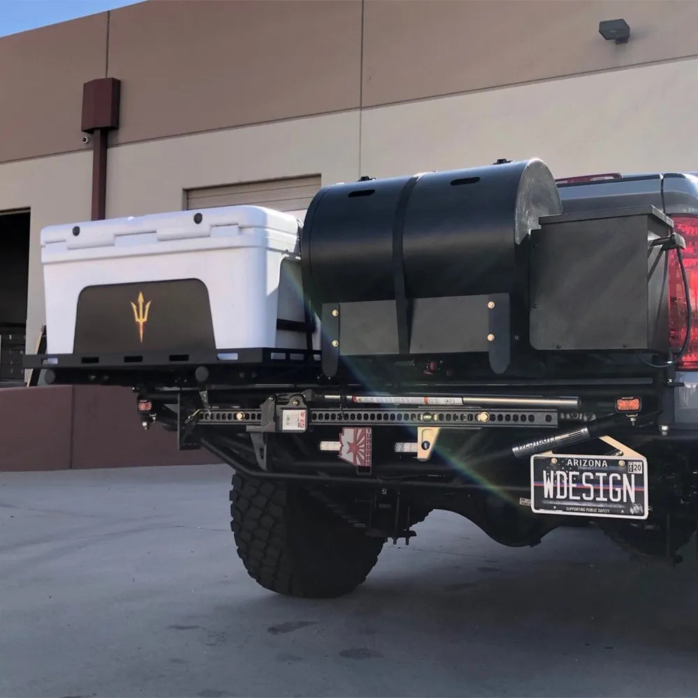 Westcott Universal Hitch Mount Rack with Cooler/Work Table & Grill Mount