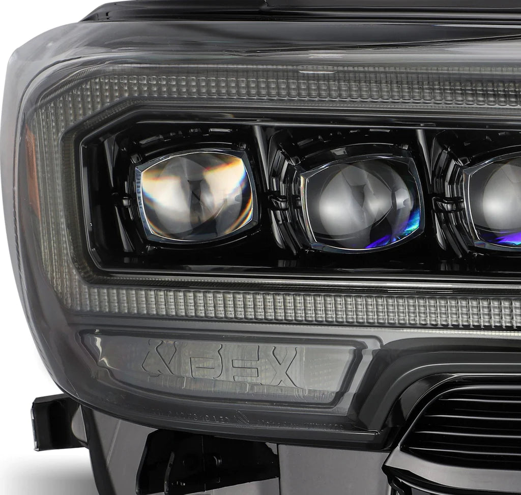 2016+ TACOMA ALPHAREX NOVA-SERIES LED PROJECTOR HEADLIGHTS ALPHA-BLACK