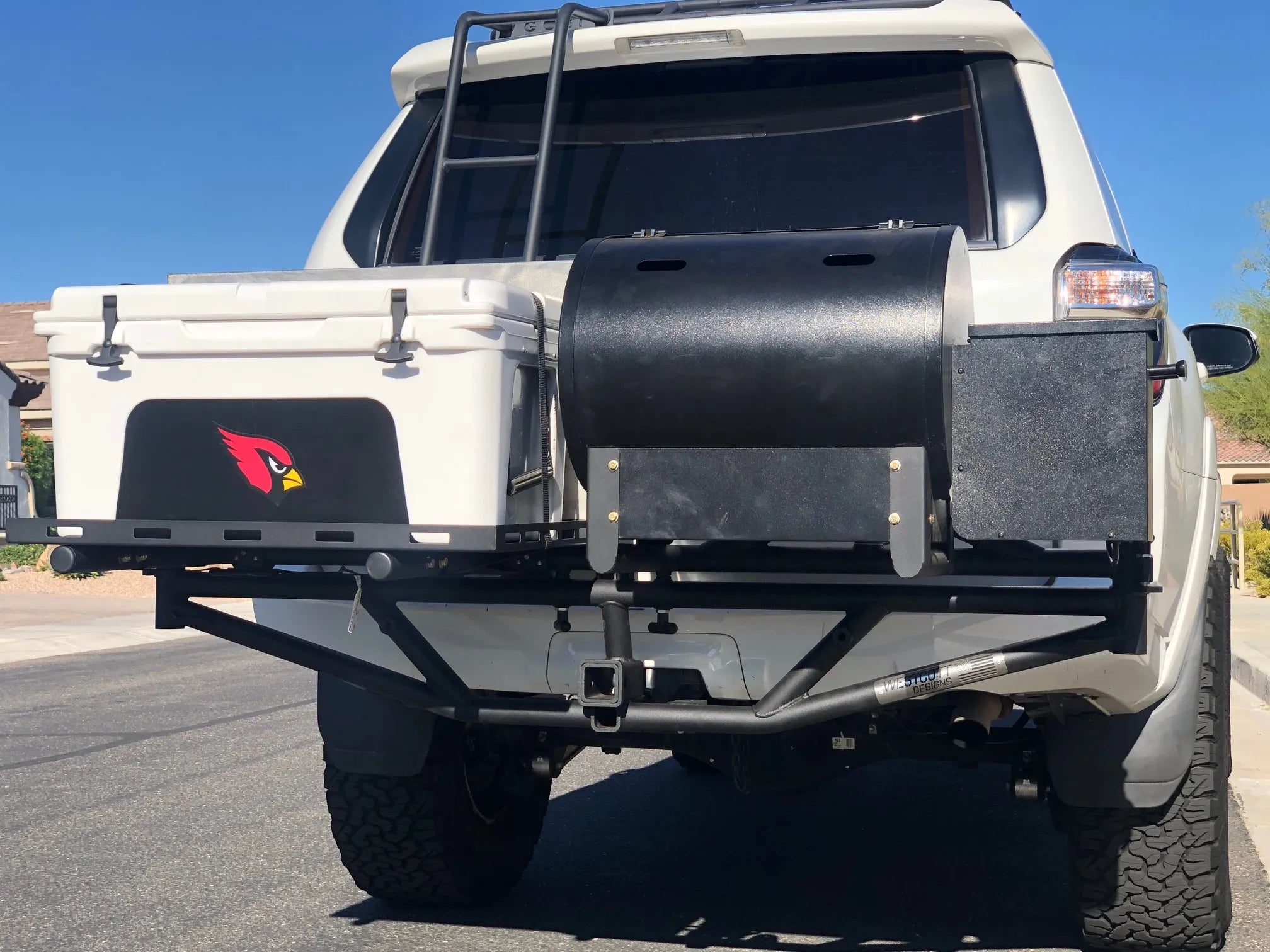 Westcott Universal Hitch Mount Rack with Cooler/Work Table & Grill Mount