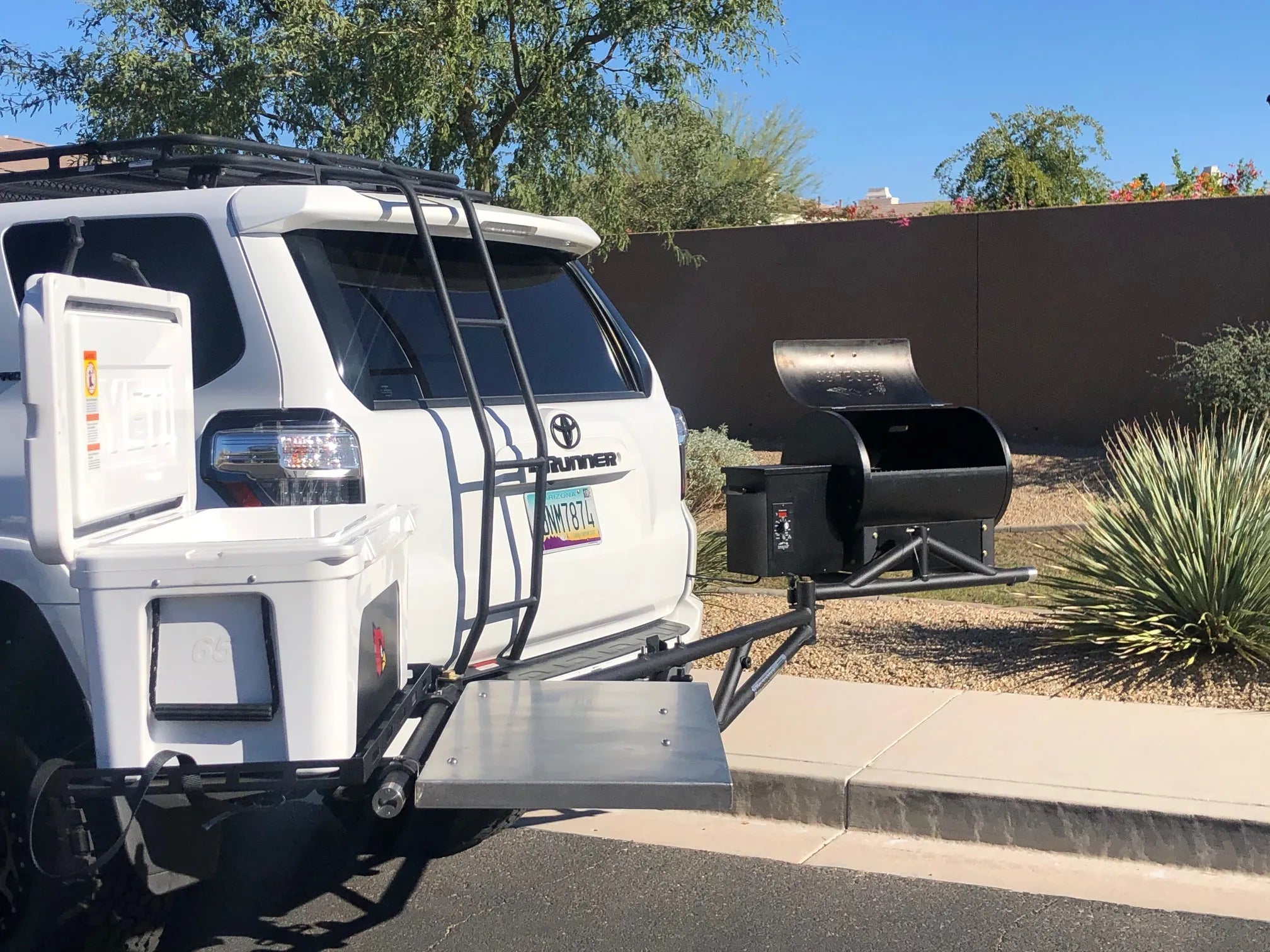 Westcott Universal Hitch Mount Rack with Cooler/Work Table & Grill Mount
