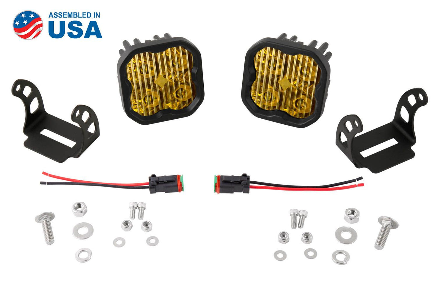Stage Series 3" SAE Yellow Max Standard LED Pod (pair)