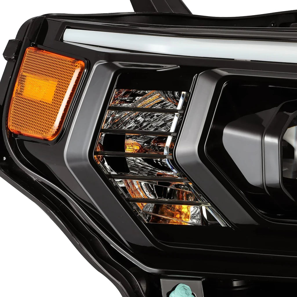 2014+ 4RUNNER ALPHAREX LUXX-SERIES LED HEADS - JET BLACK (SET)
