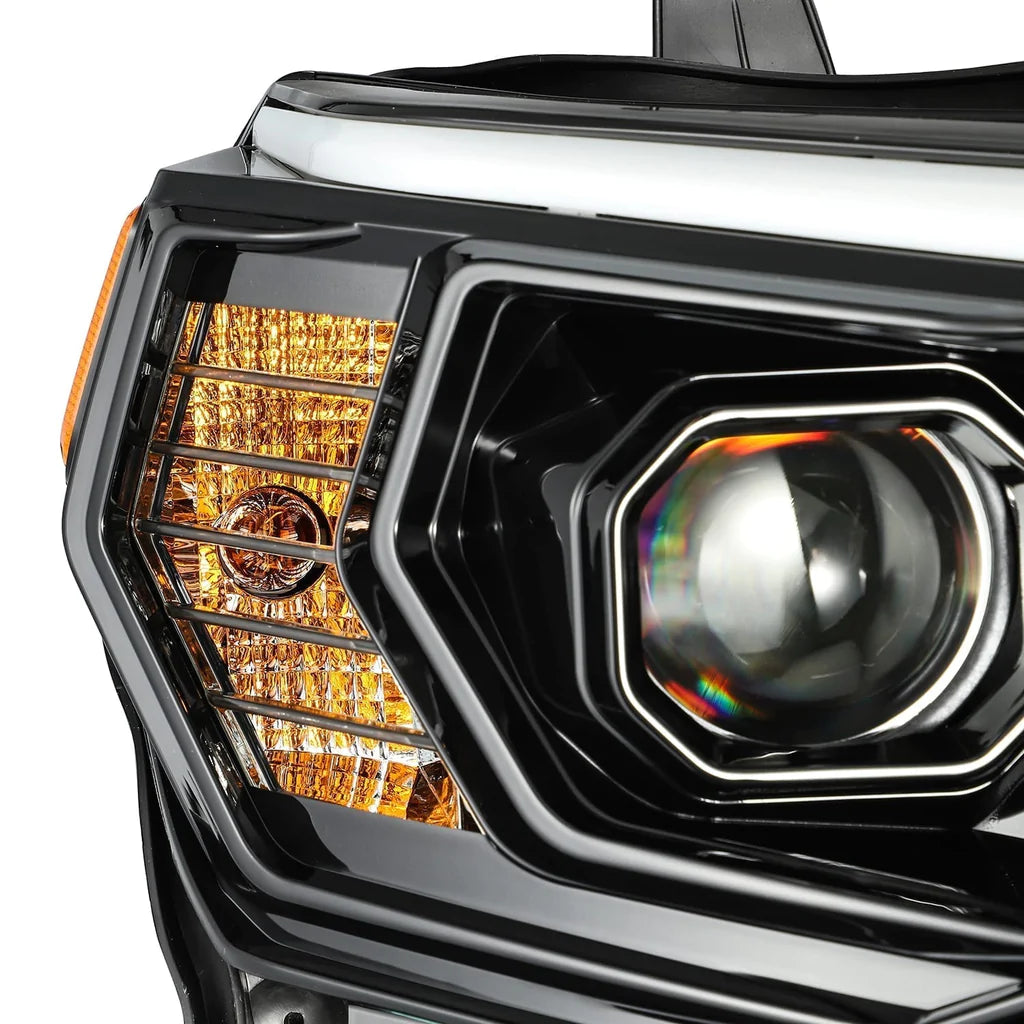 2014+ 4RUNNER ALPHAREX LUXX-SERIES LED HEADS - JET BLACK (SET)