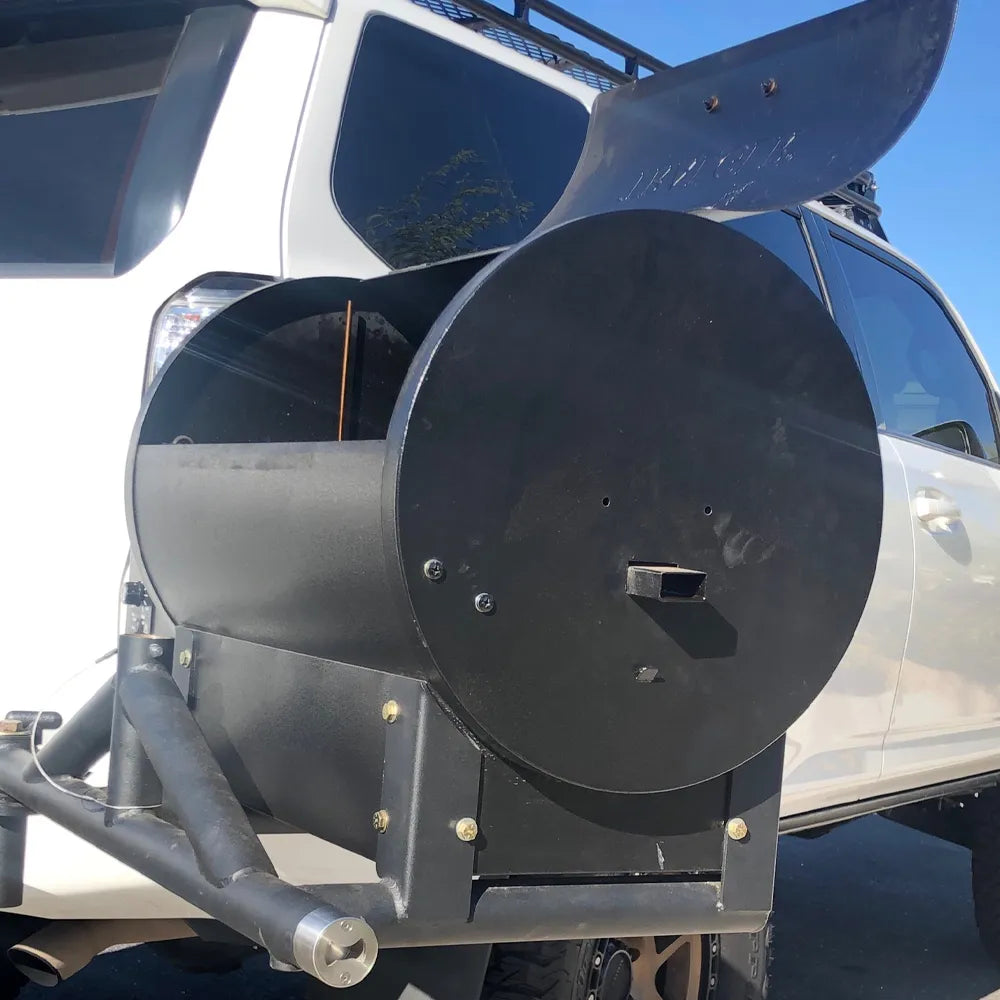 Westcott Universal Hitch Mount Tire Rack with Grill Mount