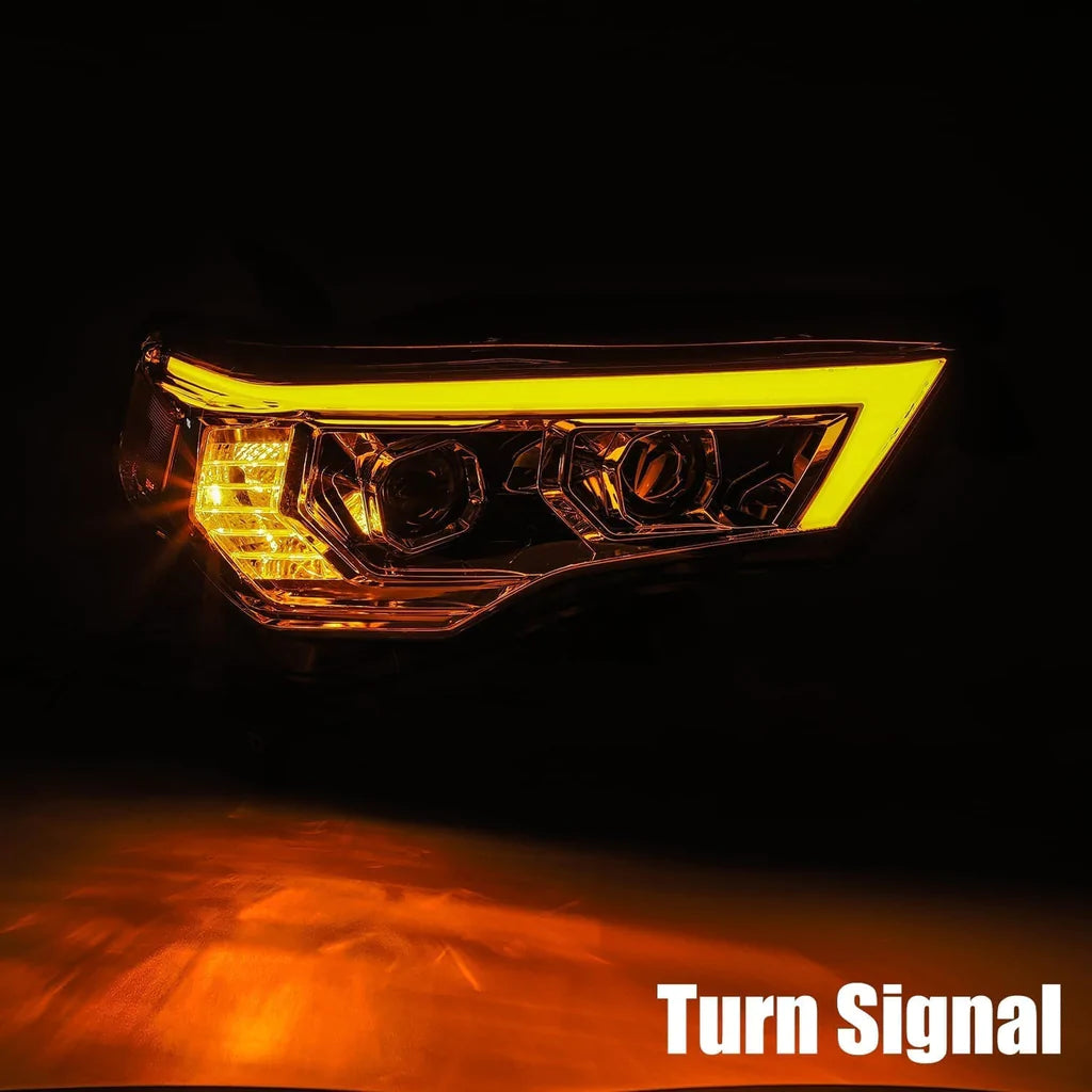 2014+ 4RUNNER ALPHAREX PRO-SERIES HALOGEN HEADS - BLACK (SET)