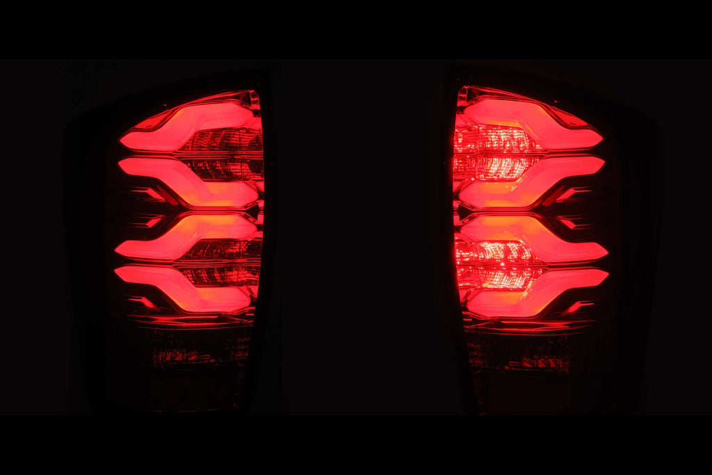 ALPHAREX PRO SERIES LED TAIL LIGHTS: TOYOTA TACOMA (16-20) (JET BLACK)