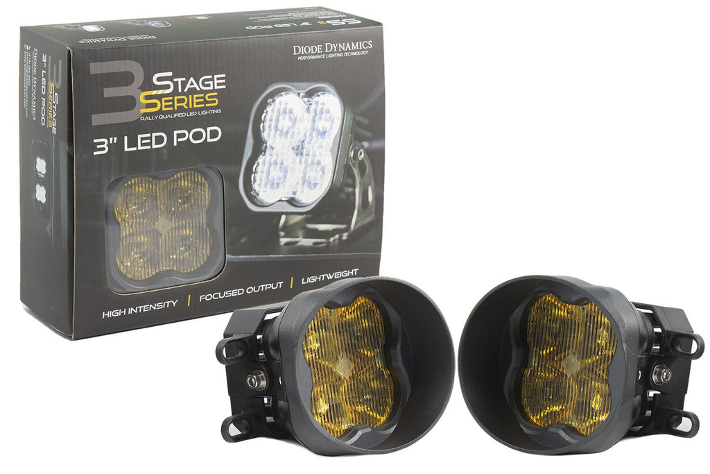 2012-2022 Toyota Tacoma STAGE SERIES 3" SAE/DOT TYPE B FOG LIGHT KIT (TOYOTA)